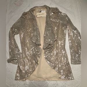 Taupe Sequin Blazer